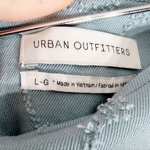 4/$25 Urban Outfitters Sunny Blue Flower Embroidered Mini Skirt Large - Picture 5 of 7